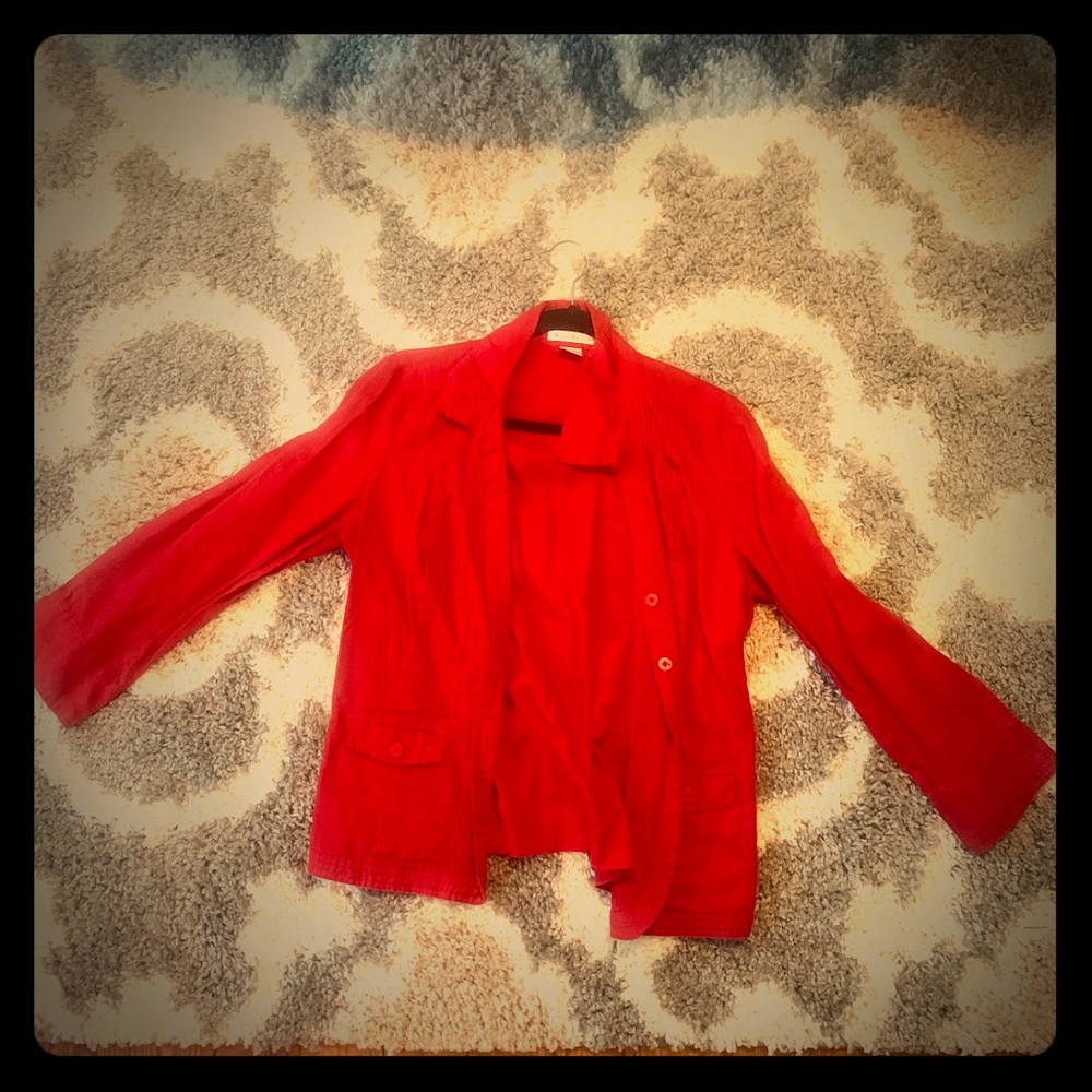 Red jacket